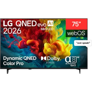 LG 75inch evo AI QNED84 Mini LED QNED 4K Smart Television (2026 Model) - 75QNED84B6T
