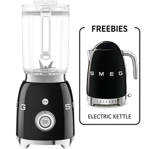 Smeg 50's Style Blender - BLF03BLUK + Electric Kettle - KLF04BLUK
