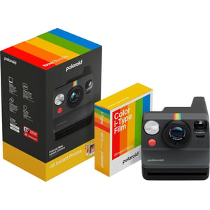 Polaroid Now Generation 3 Instant Film Camera Black with 16 Photos Color Film - 006560