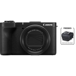 Canon Powershot V1 Compact Digital Camera Black + AD-E1 Multi-function Adapter
