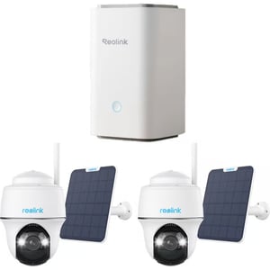 Reolink Home Hub with 2x Argus PT Ultra Security Camera & 2x Solar panels - BWS4KPT02SPW64-2