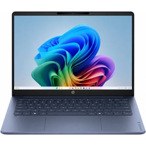 HP OmniBook 3 (2025) Laptop - Qualcomm Snapdragon X X1-26-100 / 14inch 2K / 512GB SSD / 16GB RAM / Shared Qualcomm Adreno Graphics / Windows 11 Home / English Keyboard / Starlit Blue / International Version - [14-HZ0015DX]