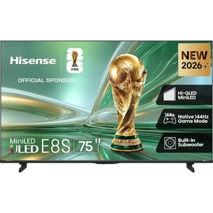 Hisense 75inch E8S 4K UHD MINILED Smart Television (2026 Model) - 75E8S
