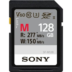 Sony M Series UHS-II SD Memory Card 128GB Black - SF-M128/T2