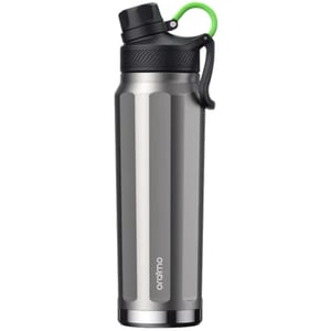 Oraimo 1 Pc RetroGeo 730 Insulated Water Bottle Chrome - OHDW-009