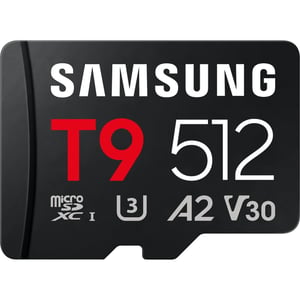 Samsung T9 MicroSDXC Memory Card 512GB Black - MB-MH512T/WW