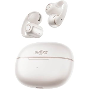 Shokz Opendots 2 Clip-On Wireless Earbuds Pearl White