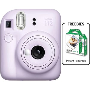 Fujifilm Instax Mini 12 Instant Camera Lilac + 2 Pack Film