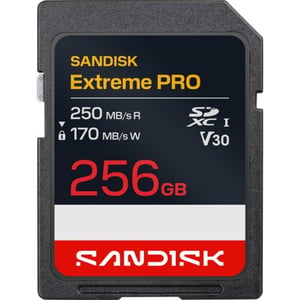 SanDisk Extreme PRO UHS-I SDXC Memory Card 256GB Black - SDSDXXJ-256G-GSCIN - International Version