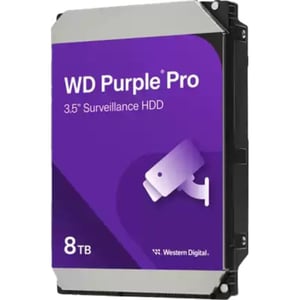 Western Digital Purple Pro Video Analytics Internal Hard Drive 8TB Purple - WD8002PURP