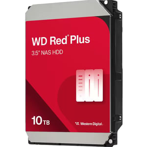 Western Digital Red Plus Internal NAS Hard Drive 10TB Red - WD100EFGX