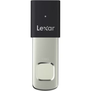 Lexar JumpDrive Fingerprint F35 PRO Flash Drive USB 3.2 Gen 1 128GB Silver/Black - LJDF35P128G-RNBNG