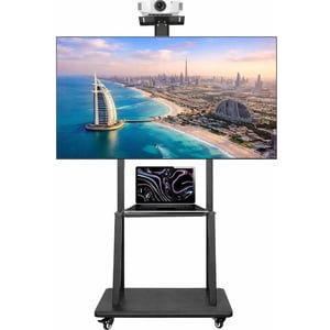 BrandTech Premium Heavy-Duty Mobile TV Stand Black - BT3275B2