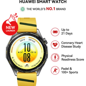 Yellow Pre-Order Huawei Watch GT7 with Atum Fluoro Strap 46mm - Yellow (HUW-GT7-ATUM-YLW)