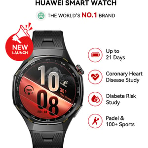 Black Pre-Order Huawei Watch GT7 Pro with Atum Fluoro Strap 46mm - Black (HUW-GT7PRO-ATUM-BLK)