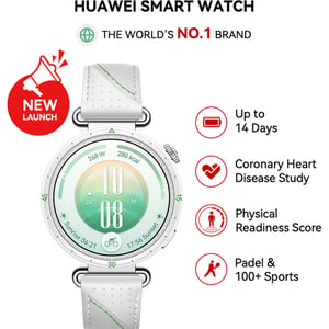 White Pre-Order Huawei Watch GT7 with Konsu Leather Strap 41mm - White (HUW-GT7-KON-WHT)