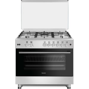 Baumatic 90cm Freestanding Full Gas Cooker with Fan Assisted Gas Oven - BMEC9GGTSS