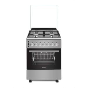 Baumatic 60cm Freestanding Full Gas Cooker with Turbo Fan Assisted Gas Oven - BMEC6GGTSS