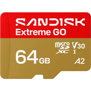 Sandisk Extreme GO UHS-I Micro SD Card 64GB Gold - SDSQXGN-064G-GN6MN