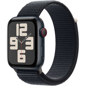 Apple Watch SE (2023) GPS + Cellular 40mm Midnight Aluminum Case with Midnight Sport Loop – Middle East Version