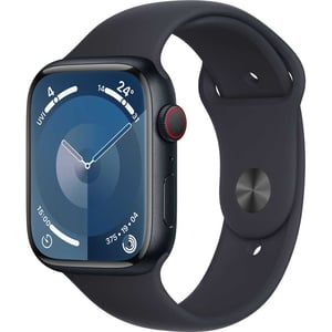 Apple Watch Series 9 GPS + Cellular 41mm Midnight Aluminum Case with Midnight Sport Band S/M – Middle East Version