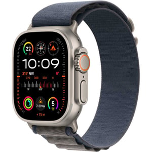 Apple Watch Ultra 2 GPS + Cellular 49mm Titanium Case with Blue Alpine Loop L – Middle East Version