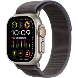 Apple Watch Ultra 2 GPS + Cellular 49mm Titanium Case with Blue Black Trail Loop M/L – Middle East Version