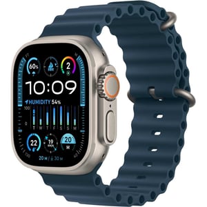 Apple Watch Ultra 2 GPS + Cellular 49mm Titanium Case with Blue Ocean Band – Middle East Version