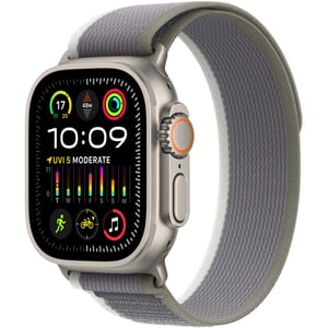Apple Watch Ultra 2 GPS + Cellular 49mm Titanium Case with Green Gray Trail Loop M/L – Middle East Version