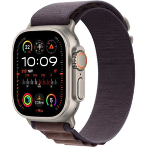 Apple Watch Ultra 2 GPS + Cellular 49mm Titanium Case with Indigo Alpine Loop L – Middle East Version