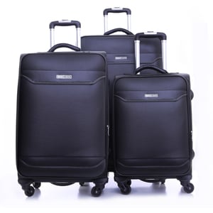 

Para John 3pcs Buffalos Trolley Luggage Set Black