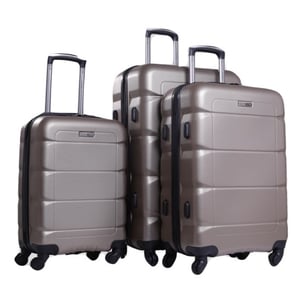 

Para John 3pcs Sphinx Trolley Luggage Set Champagne