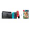 Nintendo Switch 32GB Neon Blue/Red Middle East Version + Pokemon Lets Go Eevee Game + 1 Assorted Game
