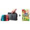 Nintendo Switch 32GB Neon Blue/Red Middle East Version + Super Mario Bros U Deluxe Game + 1 Assorted Game