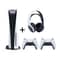 Sony PlayStation 5 Console (CD Version) White – Middle East Version + PS5 PULSE 3D Wireless Headset + PS5 DualSense Wireless Controller