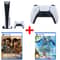 Sony PlayStation 5 Disc Console White – Middle East Version + PS5 CFIZCT1W DualSense Wireless Controller + PS5 Uncharted Legacy of Thieves Collection Game + PS5 Horizon Forbidden West Game