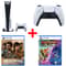 Sony PlayStation 5 Disc Console White – Middle East Version + PS5 CFIZCT1W DualSense Wireless Controller + PS5 Uncharted Legacy of Thieves Collection Game + PS5 Ratchet & Clank Rift Apart Game