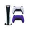 Sony PlayStation 5 Disc Console White with Extra Wireless Purple Controller – International Version