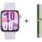 Huawei Watch Fit 4 – 1.82″ AMOLED Display, 24/7 Health Monitoring Smartwatch, Purple + Green Strap