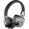Porodo Soundtec Vintage Wireless On Ear Headset Black/Silver – PD-STWLEP037-BKSL