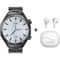 Xcell Elite 7 Smartwatch Steel Black + Classic TWS Earbuds White