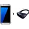 Samsung Galaxy S7 Edge 4G Dual Sim Smartphone 32GB Silver + Gear VR Black