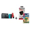 Nintendo Switch 32GB Neon Blue/Red Middle East Version + Lego Worlds Game + Venom Starter Kit
