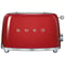 Smeg Toaster 2 Slice Red TSF01RDUK