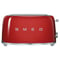 Smeg Toaster 4 Slice Red TSF02RDUK