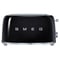 Smeg Toaster 4 Slice Black TSF02BLUK