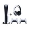Sony PlayStation 5 Console (CD Version) White – Middle East Version + PS5 PULSE 3D Wireless Headset + PS5 DualSense Wireless Controller