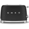 Smeg Toaster 2 Slice Matt Black TSF01BLMUK