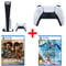 Sony PlayStation 5 Console (CD Version) White – Middle East Version + PS5 CFIZCT1W DualSense Wireless Controller + PS5 Uncharted Legacy of Thieves Collection Game + PS5 Horizon Forbidden West Game
