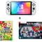 Nintendo Switch OLED 64GB White Middle East Version + Super Mario Bros U Deluxe Game + Starlink